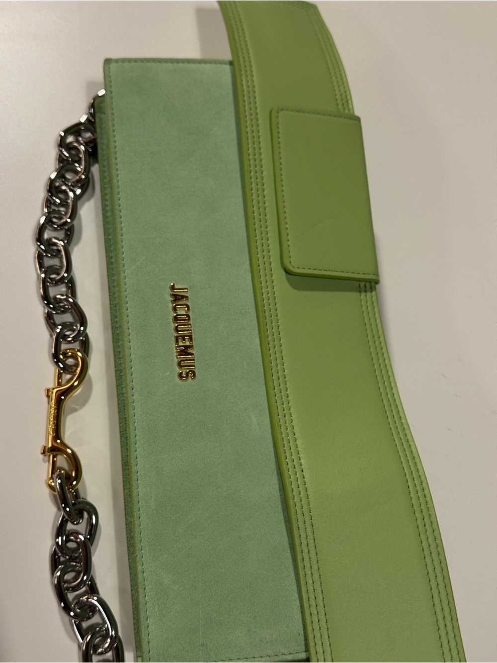 Jacquemus Le Ciuciu Suede Shoulder Bag in Green - Picture 4 of 14